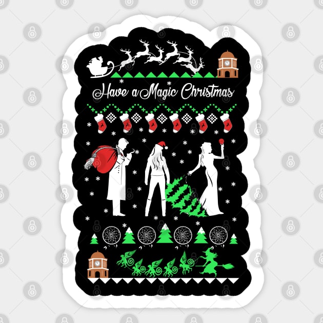 Once Upon a Time Ugly Christmas Sweatshirt Sticker by KsuAnn